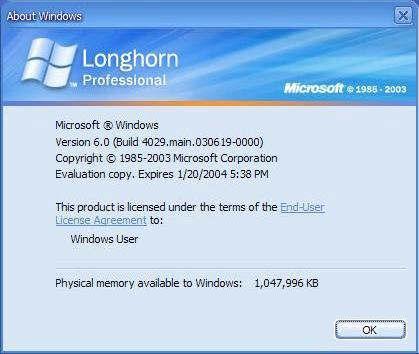 Windows longhorn build 4074 product key replacement
